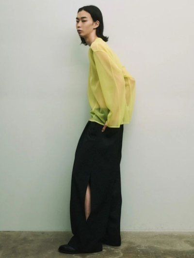 画像2: ssstein         SIDE SLIT WIDE TROUSERS・BLACK