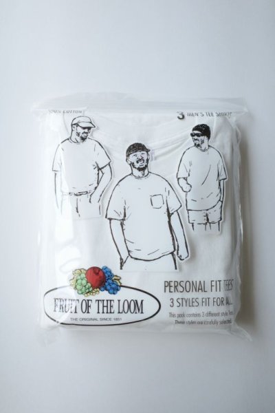 画像1: FRUIT OF THE LOOM        × 金子恵治 Personal Fit 3P PACK T 2024・XL/white