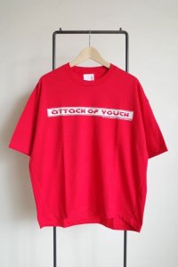 renewces       "a slightly different box silhouette T-sh"・attack of youth RED