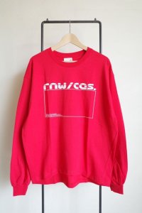 renewces      "a slightly different box silhouette long sleeve T-sh"・renewces RED