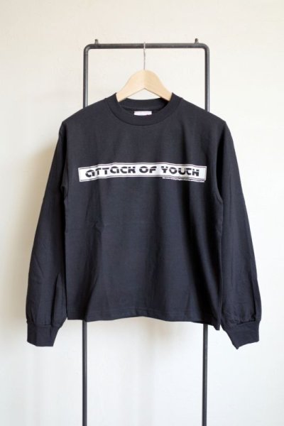 画像1: renewces       "short length long sleeveT-sh"・BLACK