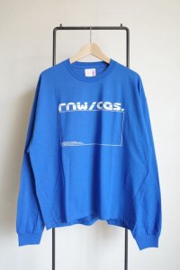 renewces       "a slightly different box silhouette long sleeve T-sh"・renewces BLUE