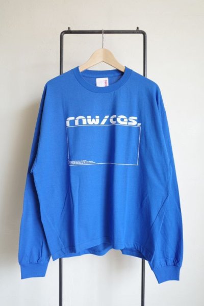 画像1: renewces       "a slightly different box silhouette long sleeve T-sh"・renewces BLUE