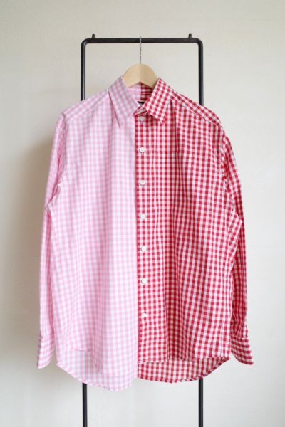 画像1: TSTS       2 GINGHAM SHIRT・PINK AND RED