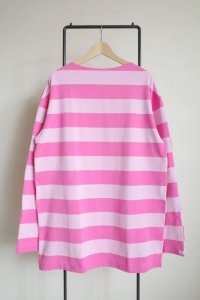 TSTS       G.F.G.S. DOUBLE SIDED STRIPED SHIRT 2・PINK.PINK.RED AND WHITE