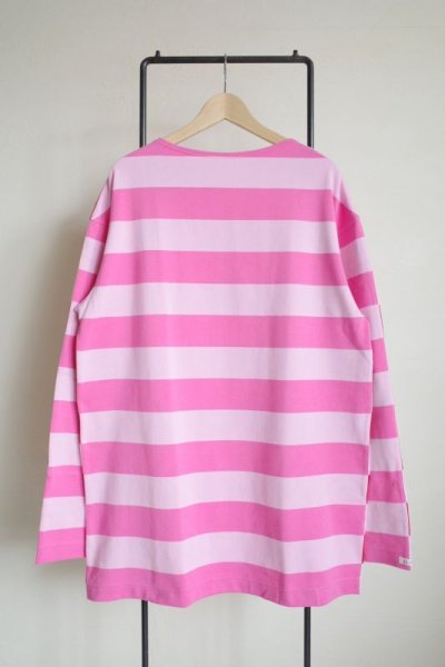 画像1: TSTS       G.F.G.S. DOUBLE SIDED STRIPED SHIRT 2・PINK.PINK.RED AND WHITE