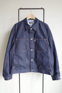 TSTS       2 GINGHAM LINING DENIM JACKET