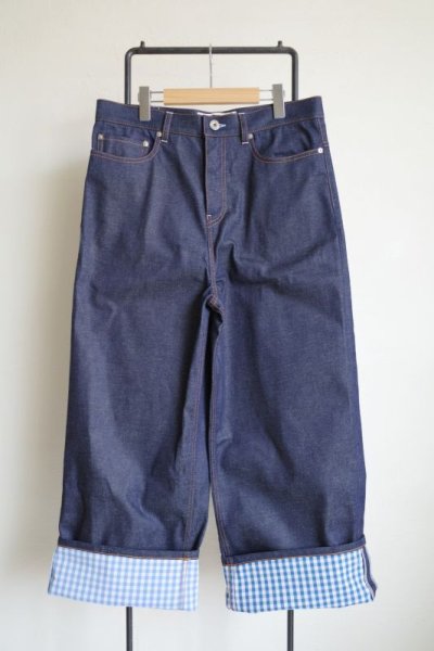 画像1: TSTS       2 GINGHAM LINING DENIM TROUSERS