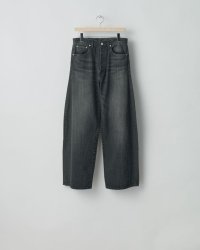 ssstein         DEFORMATION WIDE DENIM JEANS・BLACK