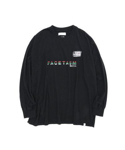 画像1: FACETASM      HANDYCAM LONG SLEEVE TEE・black