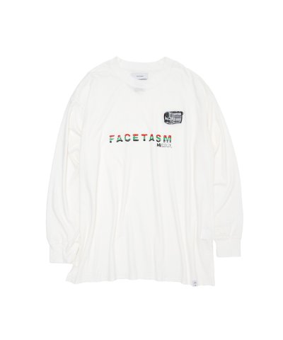 画像1: FACETASM      HANDYCAM LONG SLEEVE TEE・white