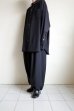 画像11: Blanc YM       Wool Gabardine Wide Shirt・black