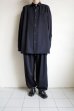 画像10: Blanc YM       Wool Gabardine Wide Shirt・black