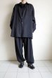 画像14: Blanc YM       Wool Gabardine Wide Shirt・black