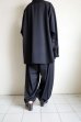 画像13: Blanc YM       Wool Gabardine Wide Shirt・black