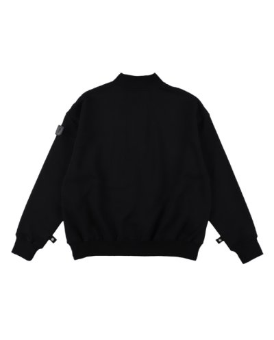 画像2: PHINGERIN       フィンガリン  DOUBLE HENLEY SWEATSHIRT・BLACK