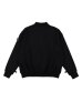 画像2: PHINGERIN       フィンガリン  DOUBLE HENLEY SWEATSHIRT・BLACK (2)