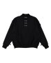 画像1: PHINGERIN       フィンガリン  DOUBLE HENLEY SWEATSHIRT・BLACK (1)