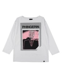 PHINGERIN       フィンガリン AGENT.P BOAT-NECK L/S TEE・WHITE