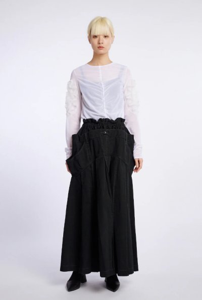 画像2: HOUGA       look-forward skirt・BLACK