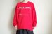 画像7: renewces      "a slightly different box silhouette long sleeve T-sh"・renewces RED