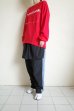 画像11: renewces      "a slightly different box silhouette long sleeve T-sh"・renewces RED