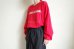 画像15: renewces      "a slightly different box silhouette long sleeve T-sh"・renewces RED