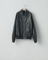 ssstein         LEATHER ZIP SHORT JACKET・BLACK