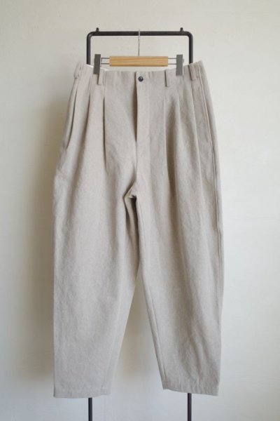 画像1: AXIS      3 Tucks Tapered Pants・NATURAL