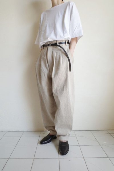 画像12: AXIS      30%OFF  3 Tucks Tapered Pants・NATURAL