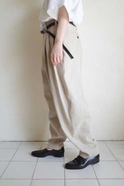 画像9: AXIS      30%OFF  3 Tucks Tapered Pants・NATURAL