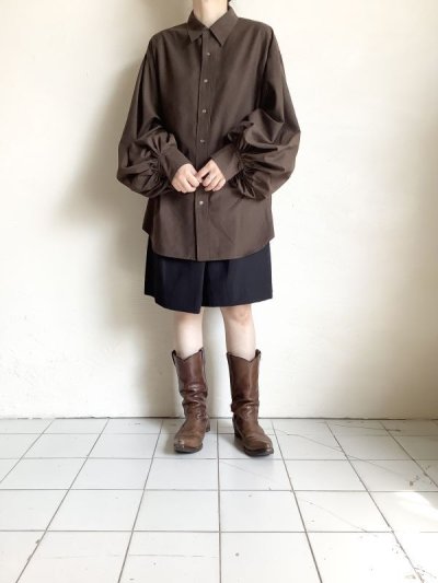 画像18: AXIS       30%OFF Volume Sleeve Shirts・CLAY