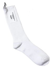 TAKAHIROMIYASHITATheSoloist.       middleweight ribbed mid socks.・white