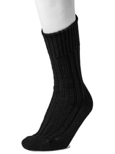 画像2: TAKAHIROMIYASHITATheSoloist.       heavyweight ribbed mid socks.・black