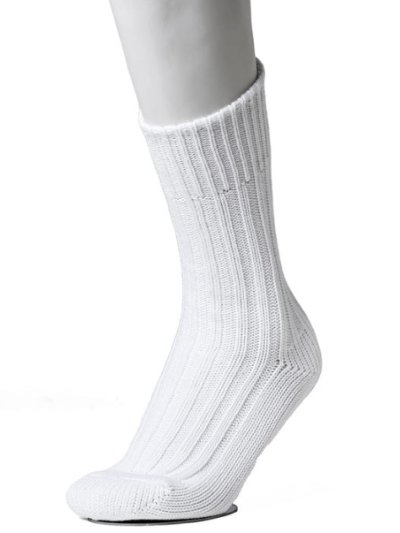 画像2: TAKAHIROMIYASHITATheSoloist.       heavyweight ribbed mid socks.・white