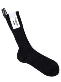 TAKAHIROMIYASHITATheSoloist.       heavyweight ribbed mid socks.・black