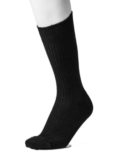 画像2: TAKAHIROMIYASHITATheSoloist.       middleweight ribbed mid socks.・black