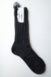 画像6: TAKAHIROMIYASHITATheSoloist.       heavyweight ribbed mid socks.・black