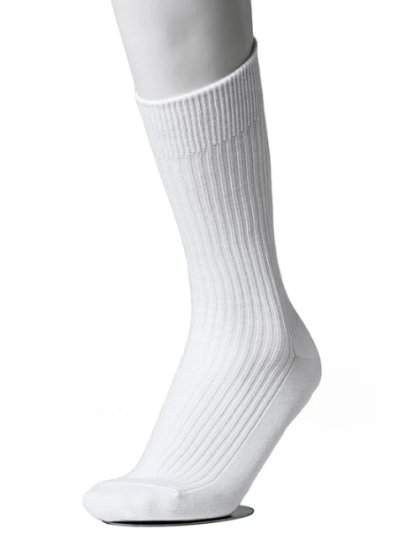 画像2: TAKAHIROMIYASHITATheSoloist.       middleweight ribbed mid socks.・white