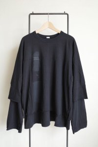 Fujimoto       Veiled L/S&H/S T・BLACK