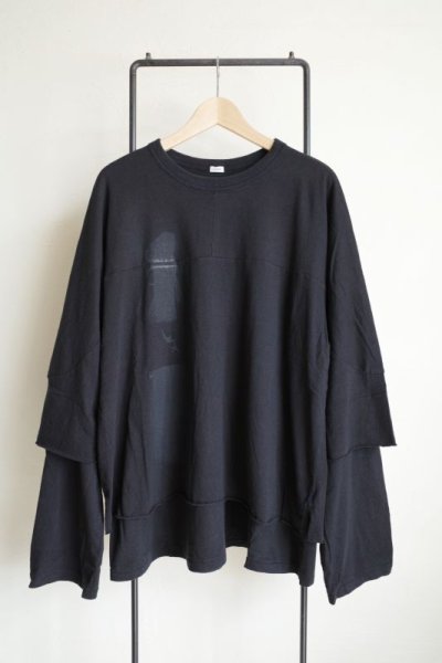 画像1: Fujimoto       Veiled L/S&H/S T・BLACK