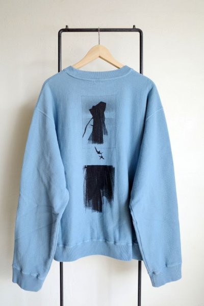 画像2: Fujimoto       Overdyed Sweat Shirt "in a haze"