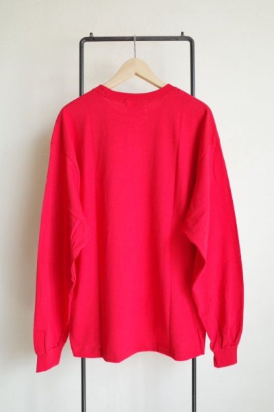 画像2: renewces       "a slightly different box silhouette long sleeve T-sh"・attack of youth RED