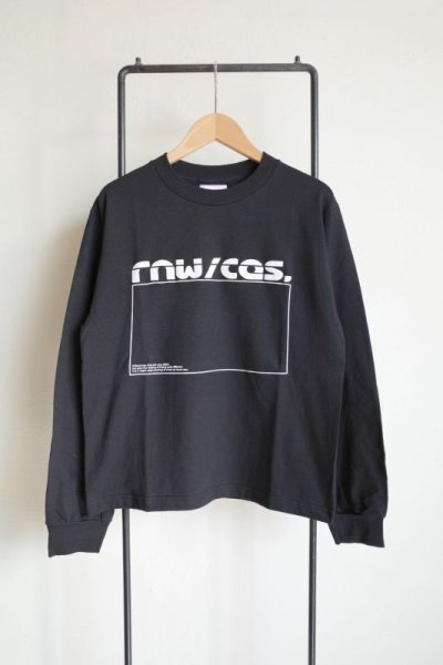 画像1: renewces       "short length long sleeveT-sh"・renewces BLACK