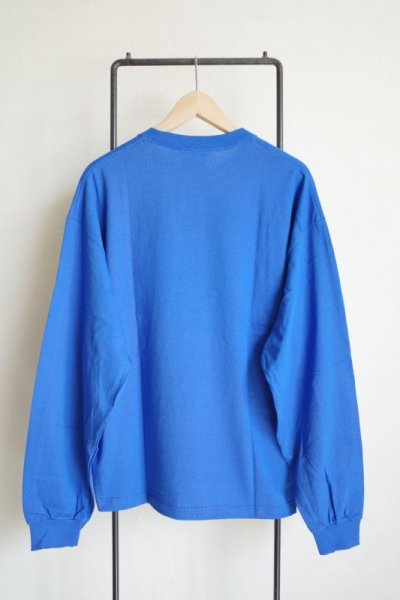 画像2: renewces       "a slightly different box silhouette long sleeve T-sh"・attack of youth BLUE