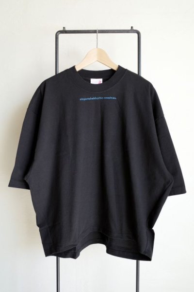 画像1: renewces       "The type2 BOX T-sh"・E.S.C black×blue