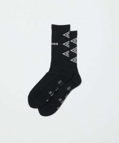 画像1: BAL       UMBRO JACQUARD SOCKS・black