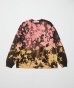 画像1: BAL         LOGO TIE DYE LS TEE by YUKIDYE・black (1)