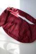 画像1: fluss       gathered belt cross bag・burgundy (1)