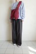 画像10: fluss       gathered belt cross bag・burgundy